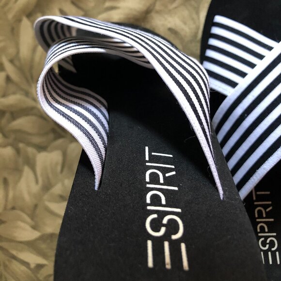 NEW Vintage Y2K ESPRIT Elastic Slide Pool Sandal - Picture 8 of 8